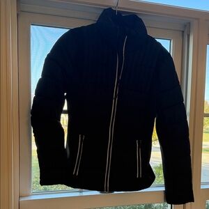 Aqua Black Puffer Jacket